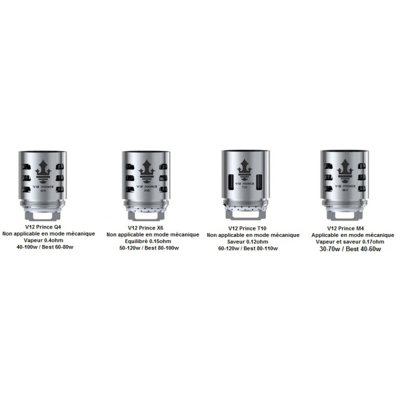 Résistance TFV12 Prince - pack de 3 - Smok (2/2)