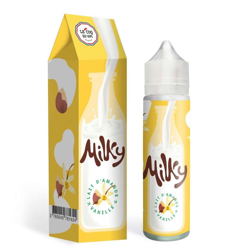 Lait Amande Vanille 50ml Milky - Le Coq Qui Vape (1/1)