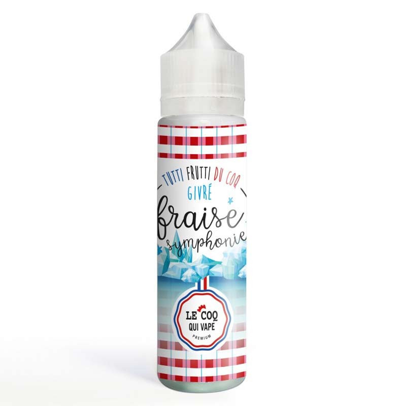 Fraise Symphonie Givré 50ml - Le Coq Qui Vape (1/1)