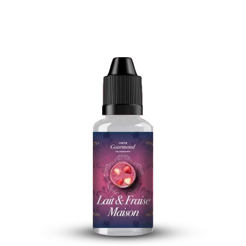 Concentré Lait et Fraise Maison 30ml - Coeur Gourmand Grand Reserve (1/1)