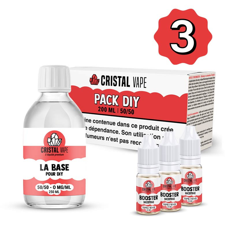 Pack DIY 50/50 200ml - Cristal Vape (1/4)