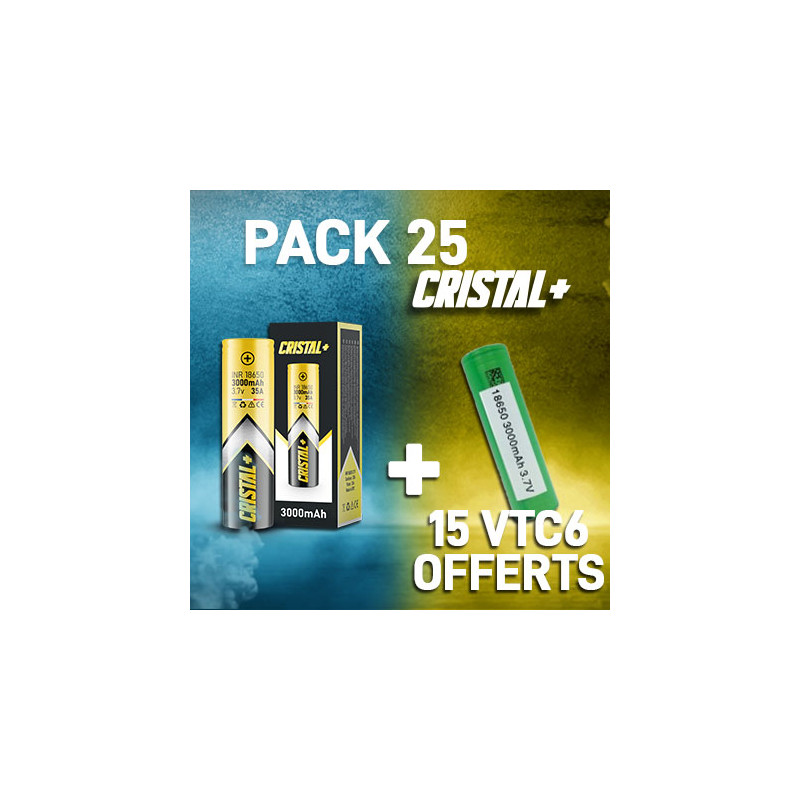 Pack 25 Accus 18650 35A + 15 VTC6 Offerts (1/1)